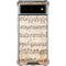 Antique Notes Google Pixel 6 Clear Case